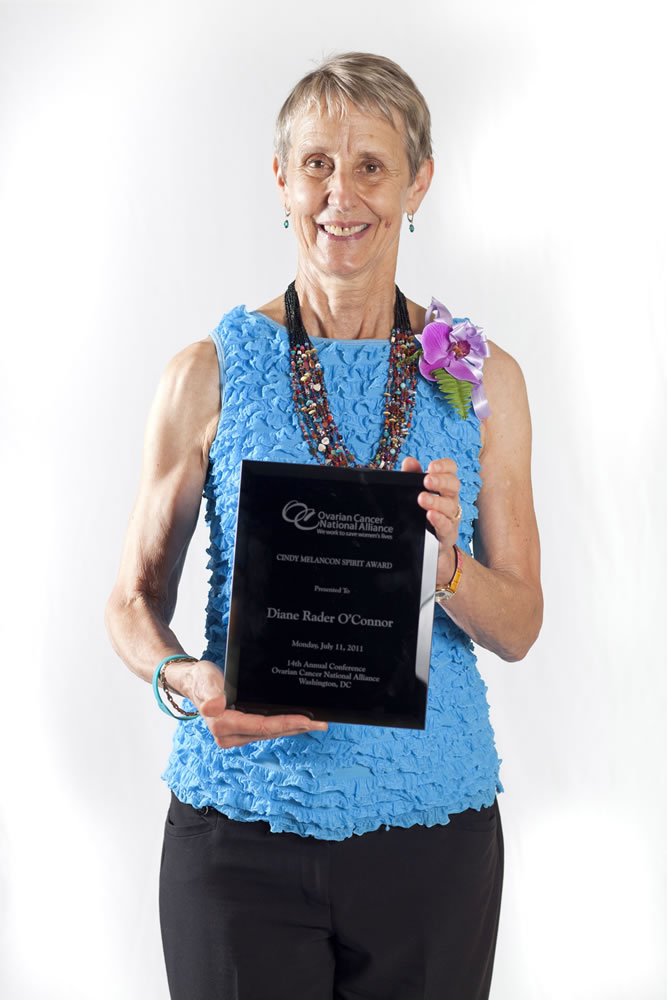 Cancer survivor Diane O'Connor received the 2011 Cindy Melancon Spirit of Survivorship Award.