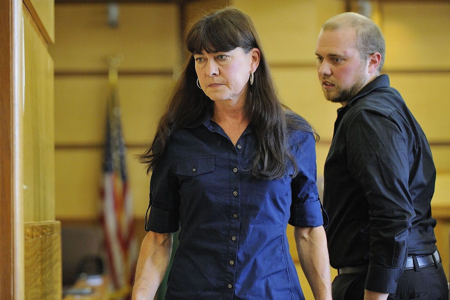 Billinda Jantzer of Washougal makes a first appearance Tuesday on suspicion of first-degree arson.