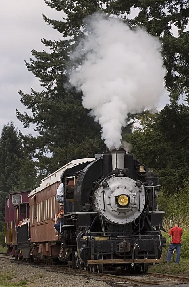 The Chelatchie Prairie Railroad steam train offers a view of rural Clark County Saturday through Monday.