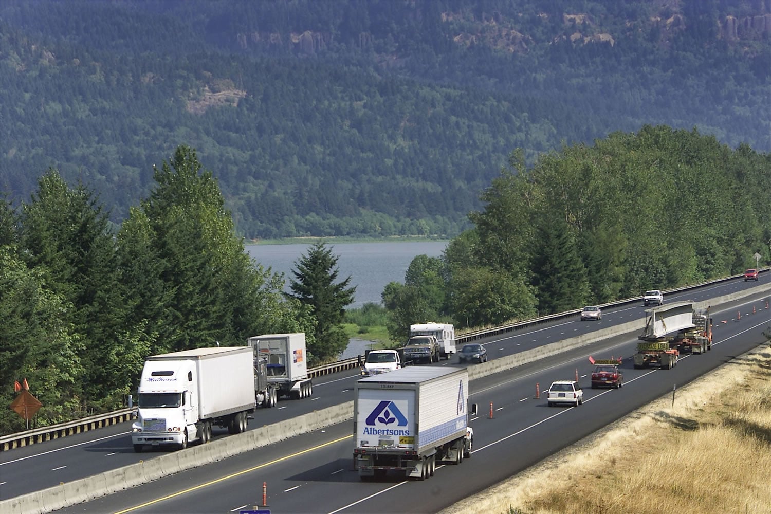 Diesel truck emissions are one contributor to haze in the Columbia River Gorge, but ultra-low sulfur fuels and more stringent emission standards help reduce the pollutants.