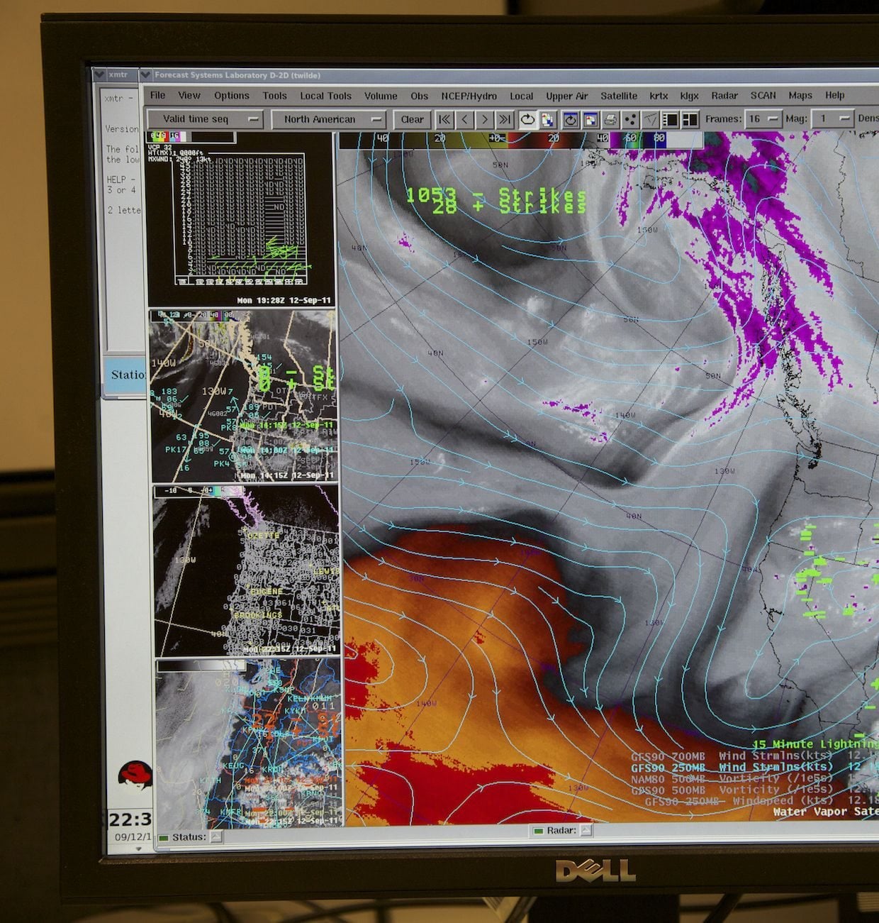 National Weather Service meteorologists use a variety of computer models and graphics to build forecasts, including water vapor, wind direction and satellite imagery.