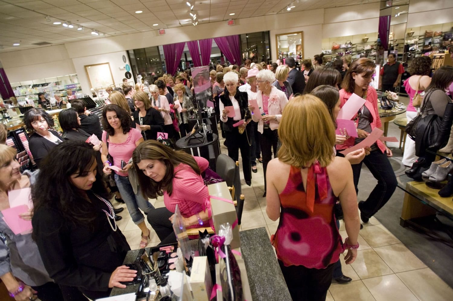 The annual Pink Power fundraiser was held this year at Westfield Vancouver mall and the Nordstrom store.