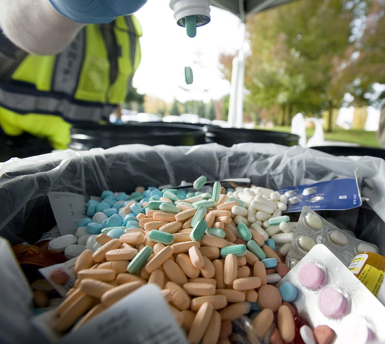 The Clark County Sheriff's Office partners with the Drug Enforcement Administration to host a drug take-back event at the Fisher's Landing Transit Center in Vancouver Saturday.