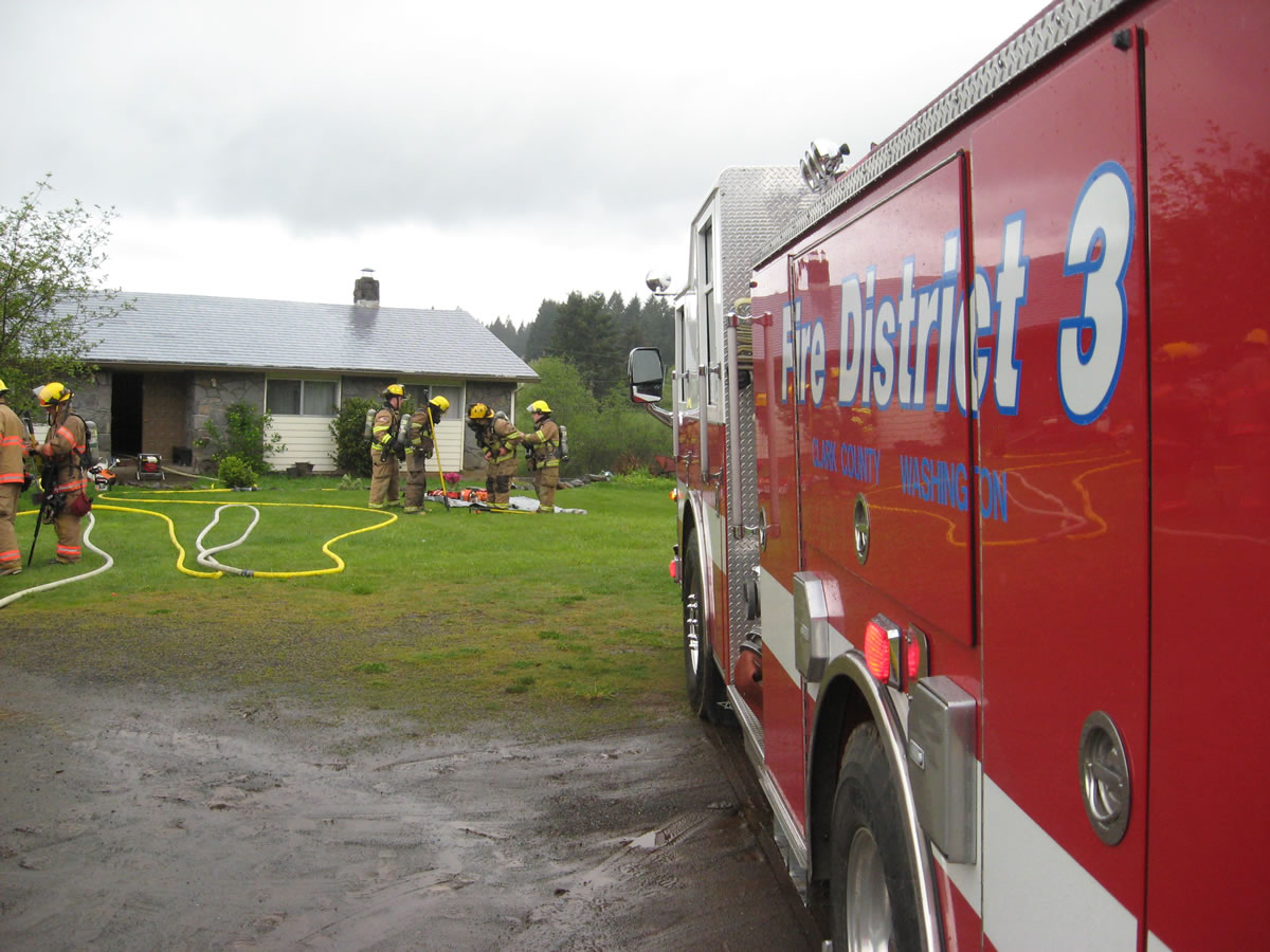Clark County Fire District 3, Clark County Fire &amp; Rescue and the Vancouver Fire Department responded to the blaze.
