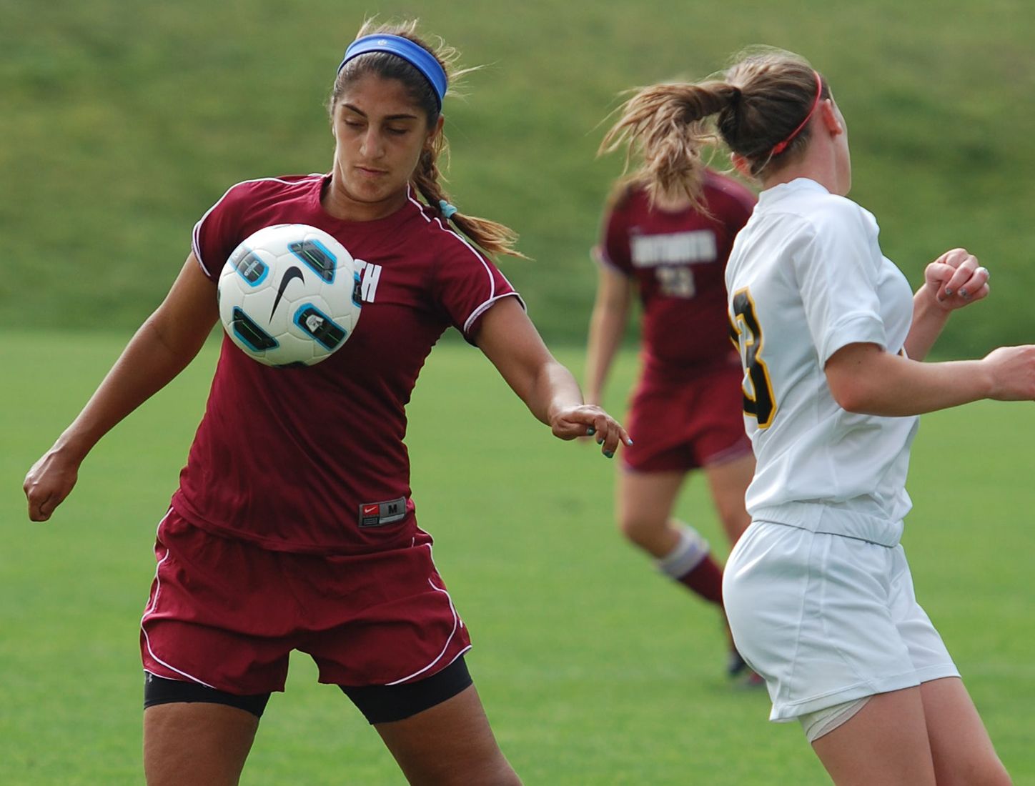 Whitworth University's Anisa Babar, of Vancouver, left, was named Northwest Conference Defender of the Year and First Team All-West Region for NCAA Division III by the National Soccer Coaches Association of America. She is a three-time All-NWC selection, including back-to-back First Team honors.