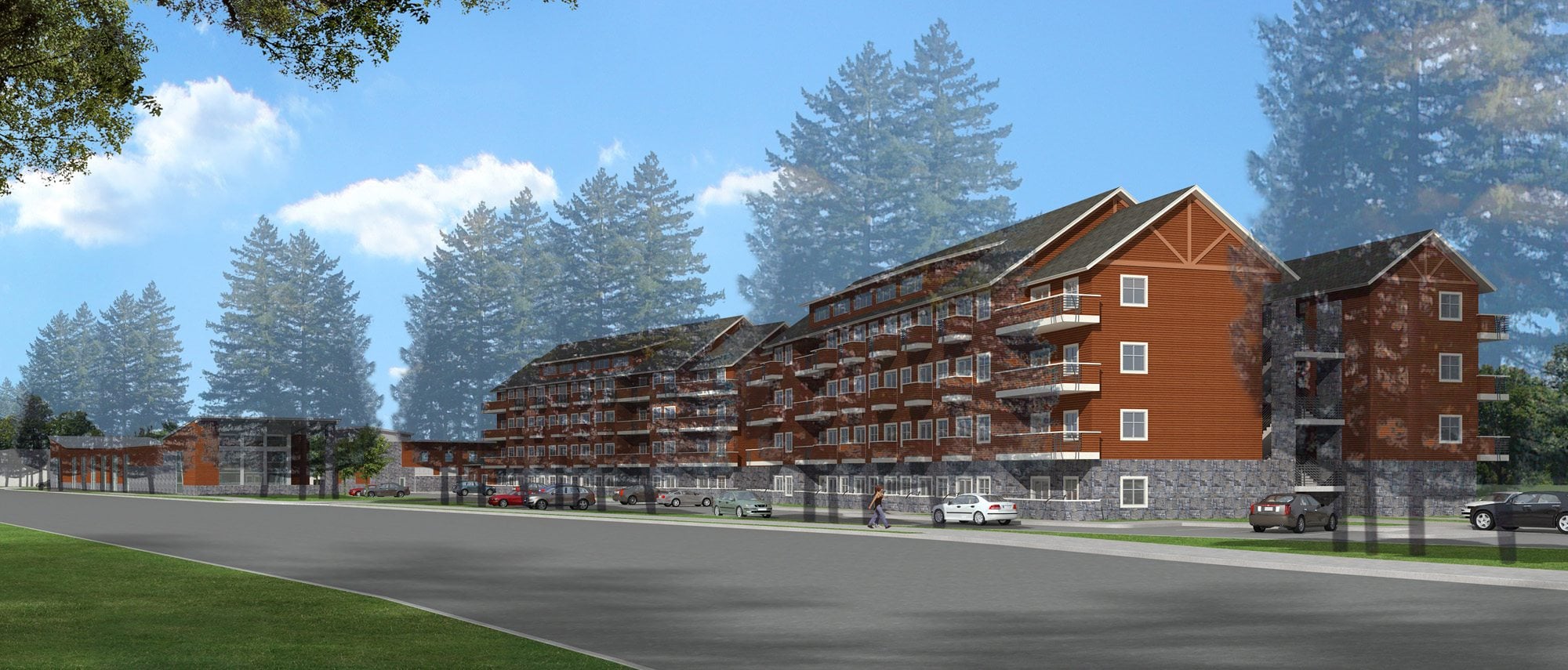 Construction is expected to start this fall on the planned $22 million Westridge Lofts apartment complex, which will bring high-end apartments and hotel units to the southeast corner of Southeast 192nd Avenue and 20th Street on the Vancouver side of its border with Camas.