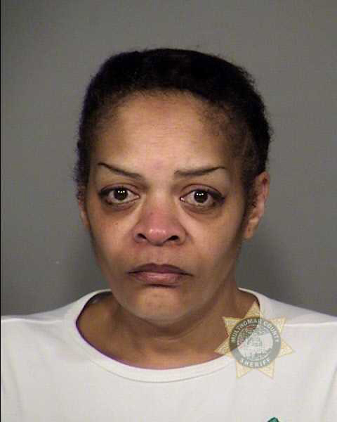 Donna Rae Williams is seen in a mugshot after her arrest earlier this year in Multnomah County.
