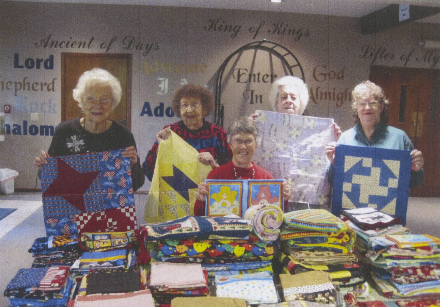 Felida: The Blessed Piecemakers quilters donated 100 doll blankets to Neighbors Helping Neighbors.