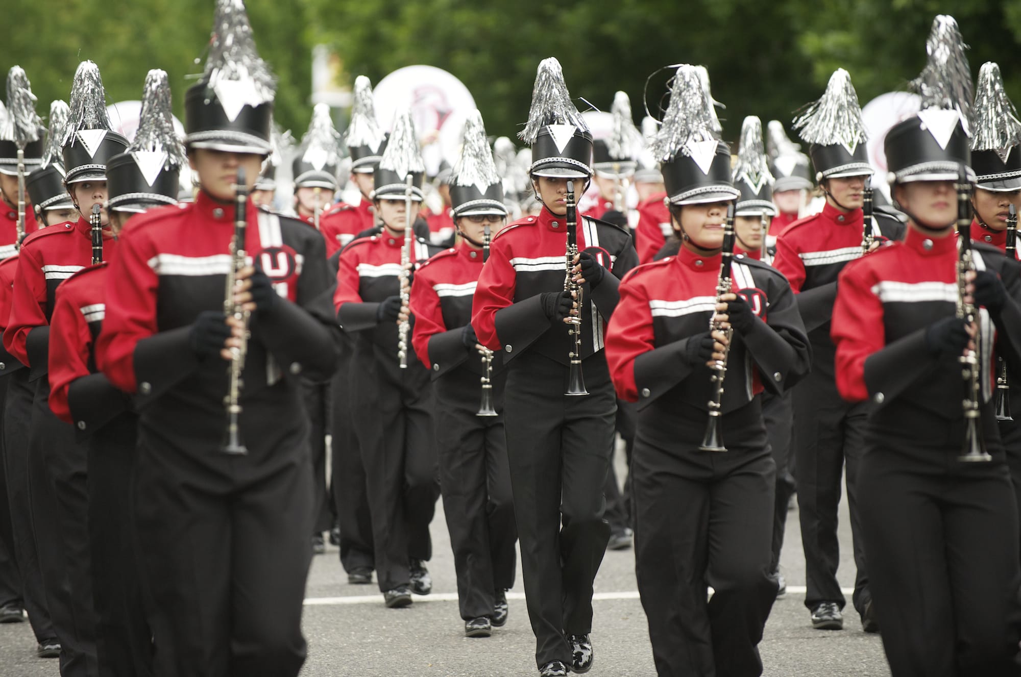 The Union High School marching band won top honors Saturday at the Rose Festival Grand Floral Parade in Portland.