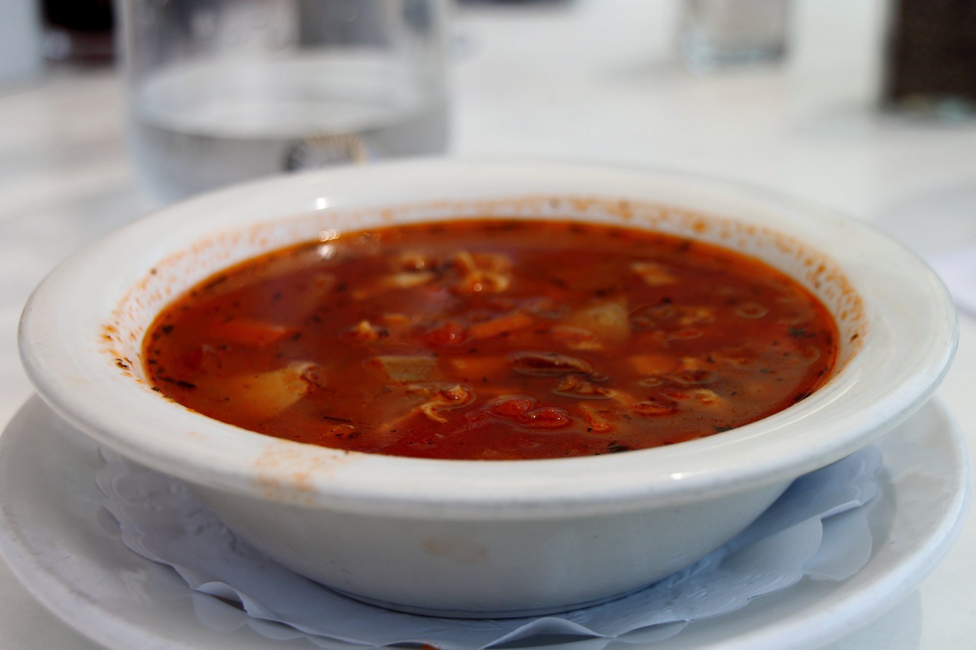 Manhattan is known for a tomato-based clam chowder.