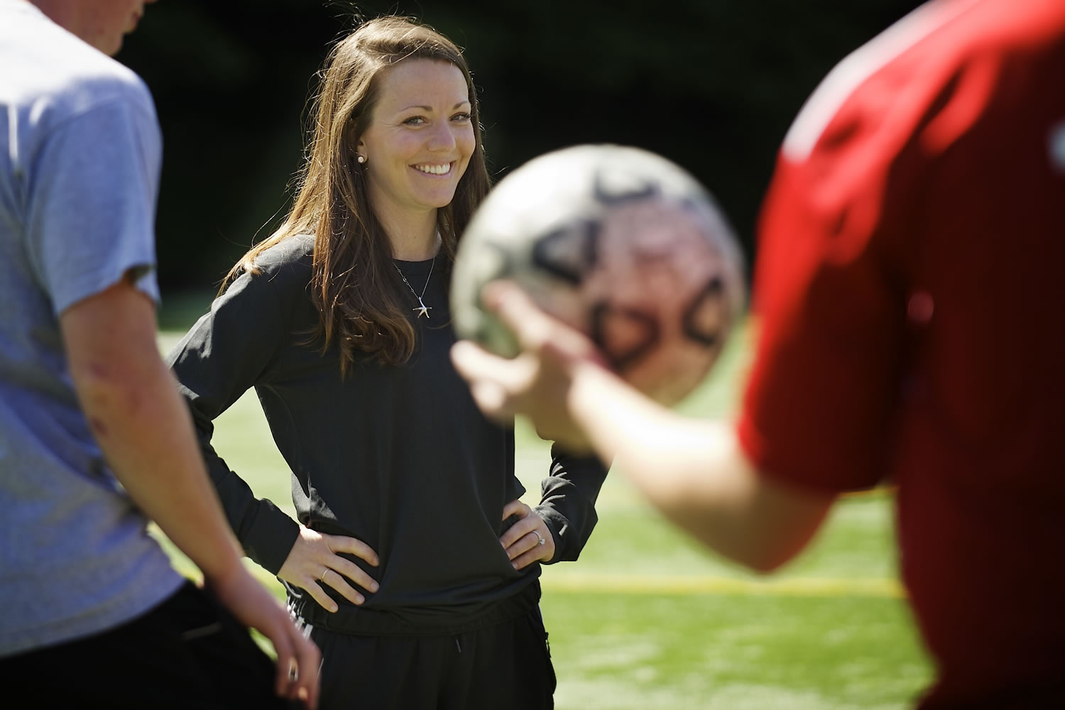 Jenn Johnson has been the head coach of the Skyview High School boys soccer team for three seasons, leading the Storm to the state semifinals.