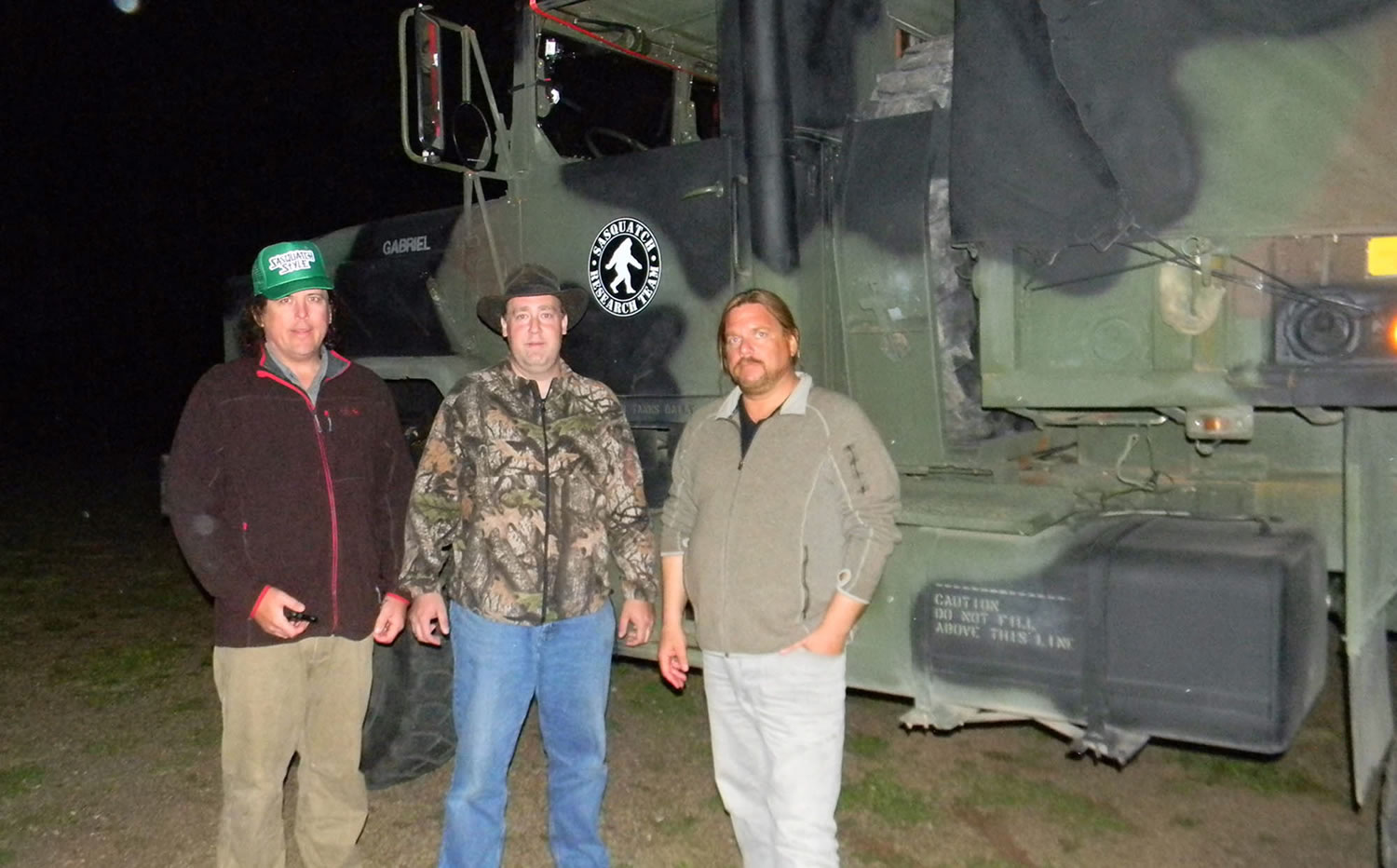 Joe Bongiovanni, middle, of Kalama, James &quot;Bobo&quot; Fay, left, field researcher with Bigfoot Field Researchers Organization, and Matt Moneymaker, the organization&#039;s founder, team up to search for Bigfoot.