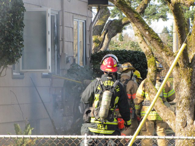 A basement fire damaged a West Hazel Dell neighborhood house Thursday morning.