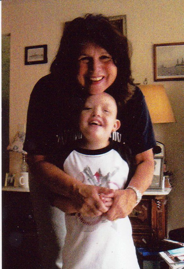 Grandma JoAnn Eaton and 6-year-old Caleb.