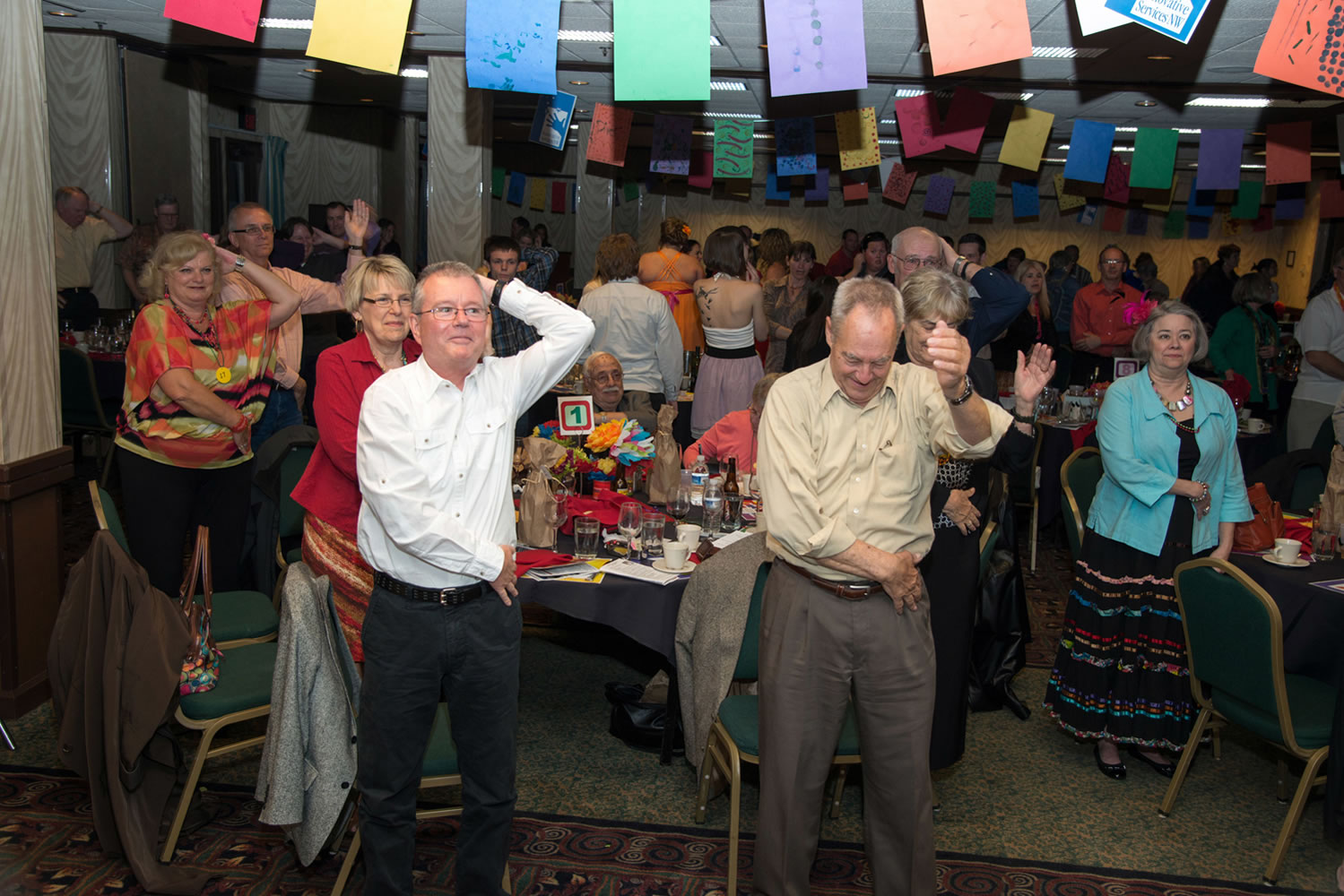 Van Mall: Everyone did the Macarena at Innovative Services NW's May 4 fundraiser.