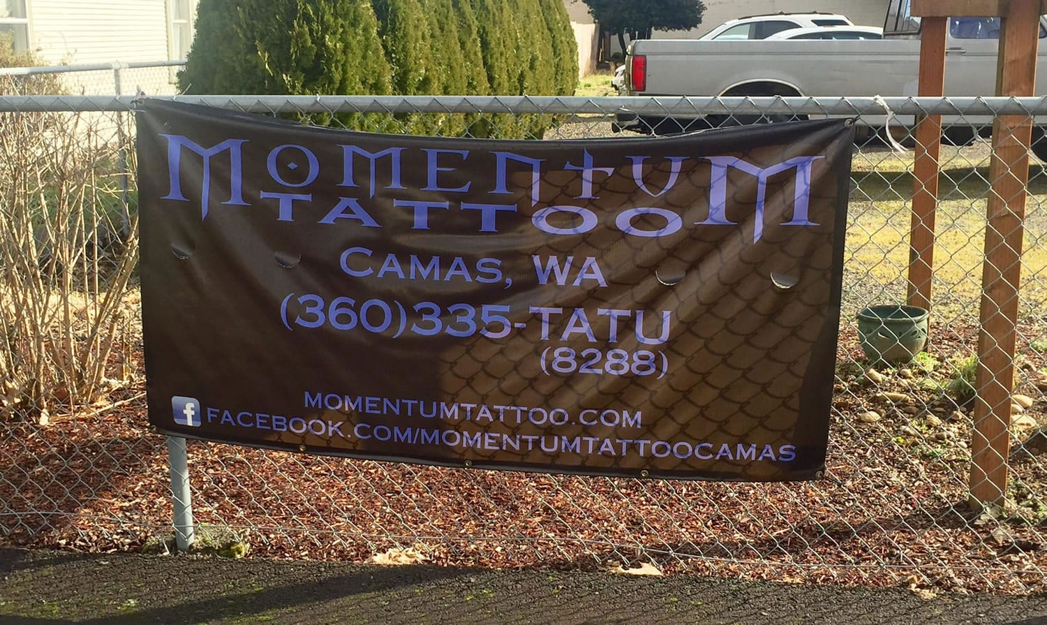 James Hoffman, the owner of Momentum Tattoo in Camas, and an employee, Billy Beadle, were arrested and booked at the Clark County Jail following a Wednesday shooting at the tattoo parlor. Police say the shooting was deliberately staged by the pair as part of a club initiation.
