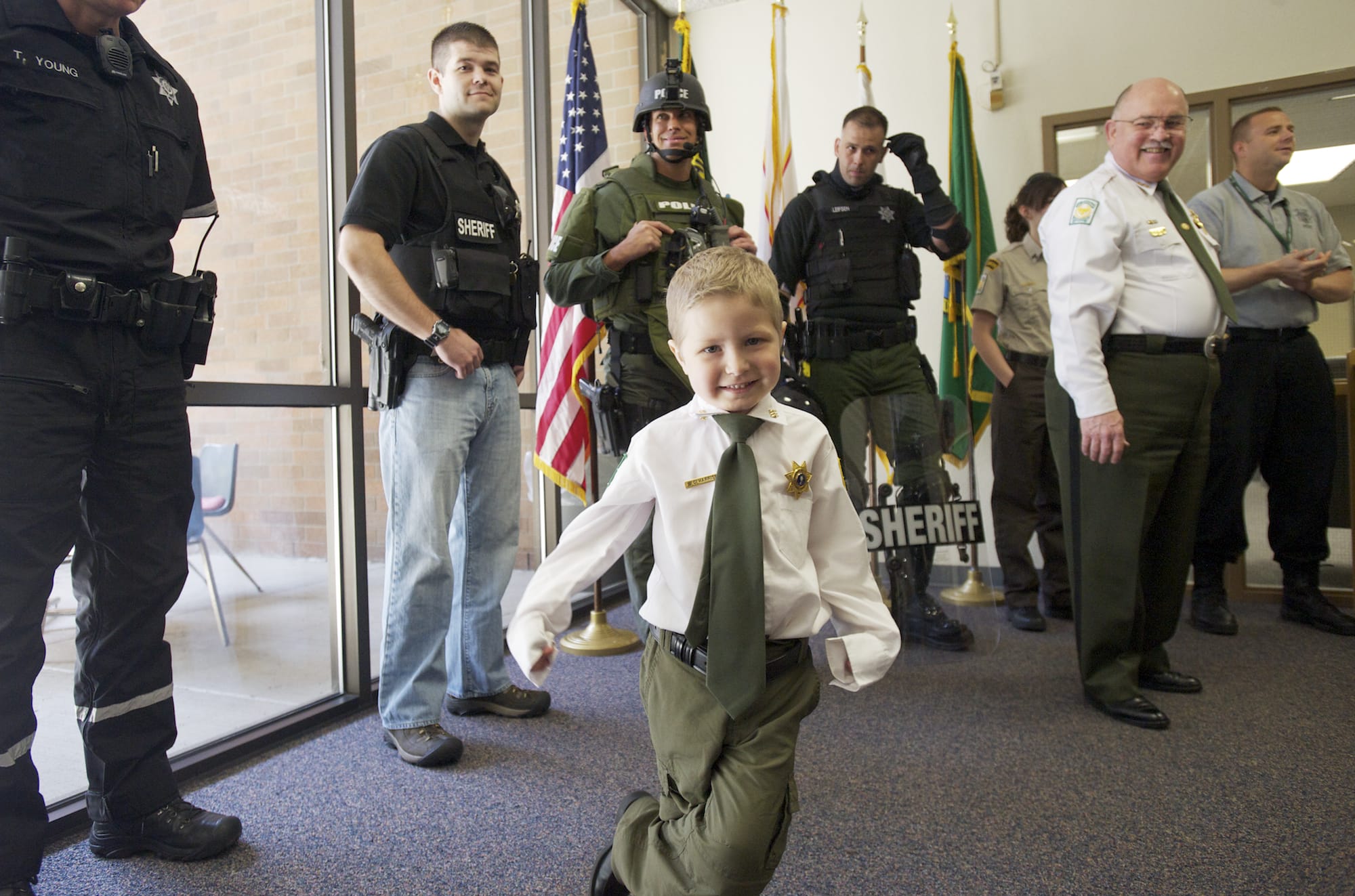 Carter Harris, 4, was named Chief for a Day on May 16 by the Clark County Sheriff's Office.