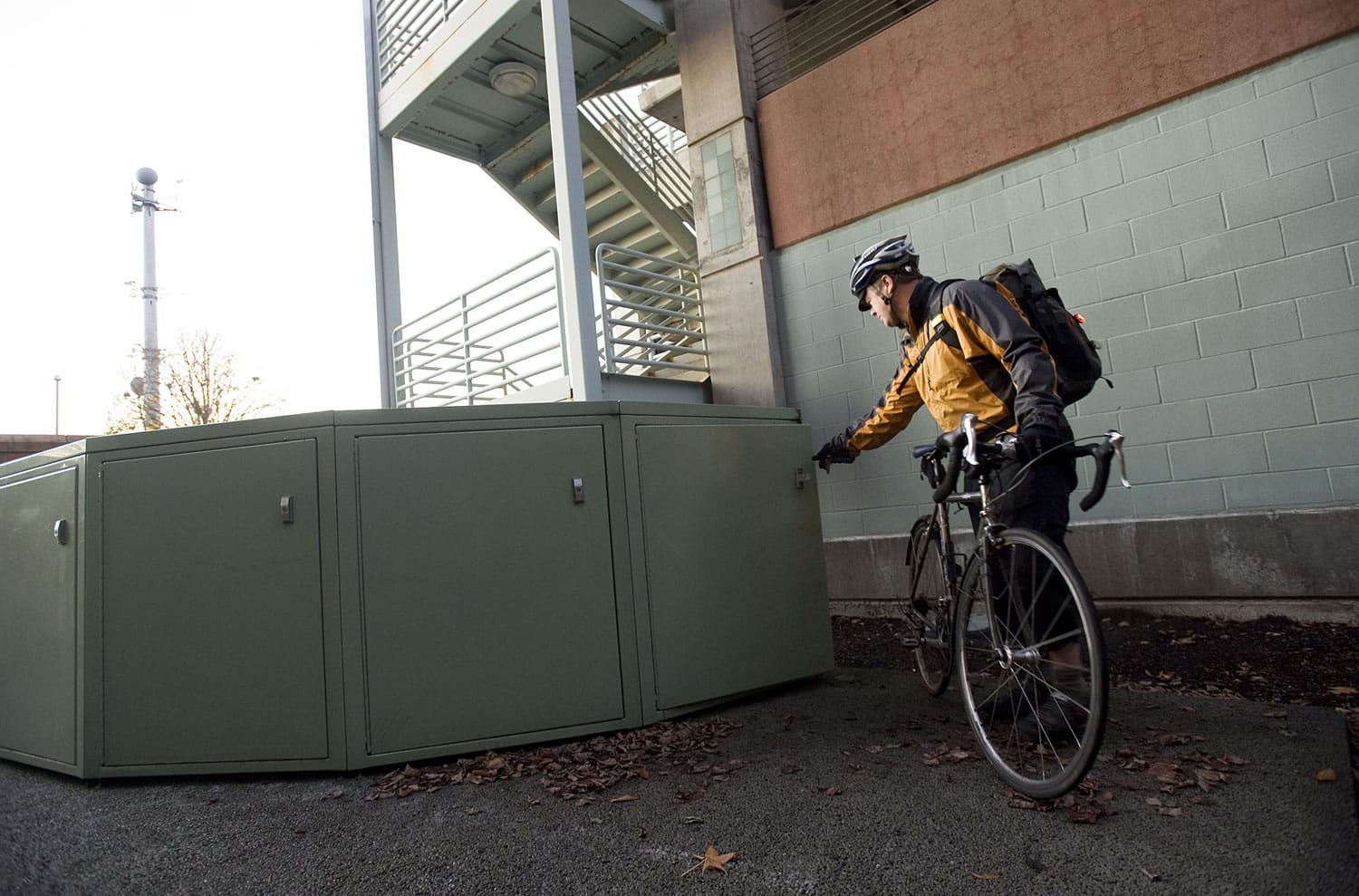 Clark County natural resources specialist Ian Wigger is among Vancouver's workers who commute by bicycle.