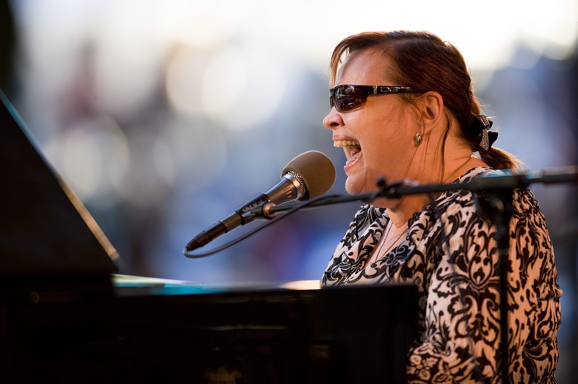 The Diane Schuur Quintet  plays on the second day of the 2011 Vancouver Wine and Jazz Festival at Esther Short Park on Saturday.