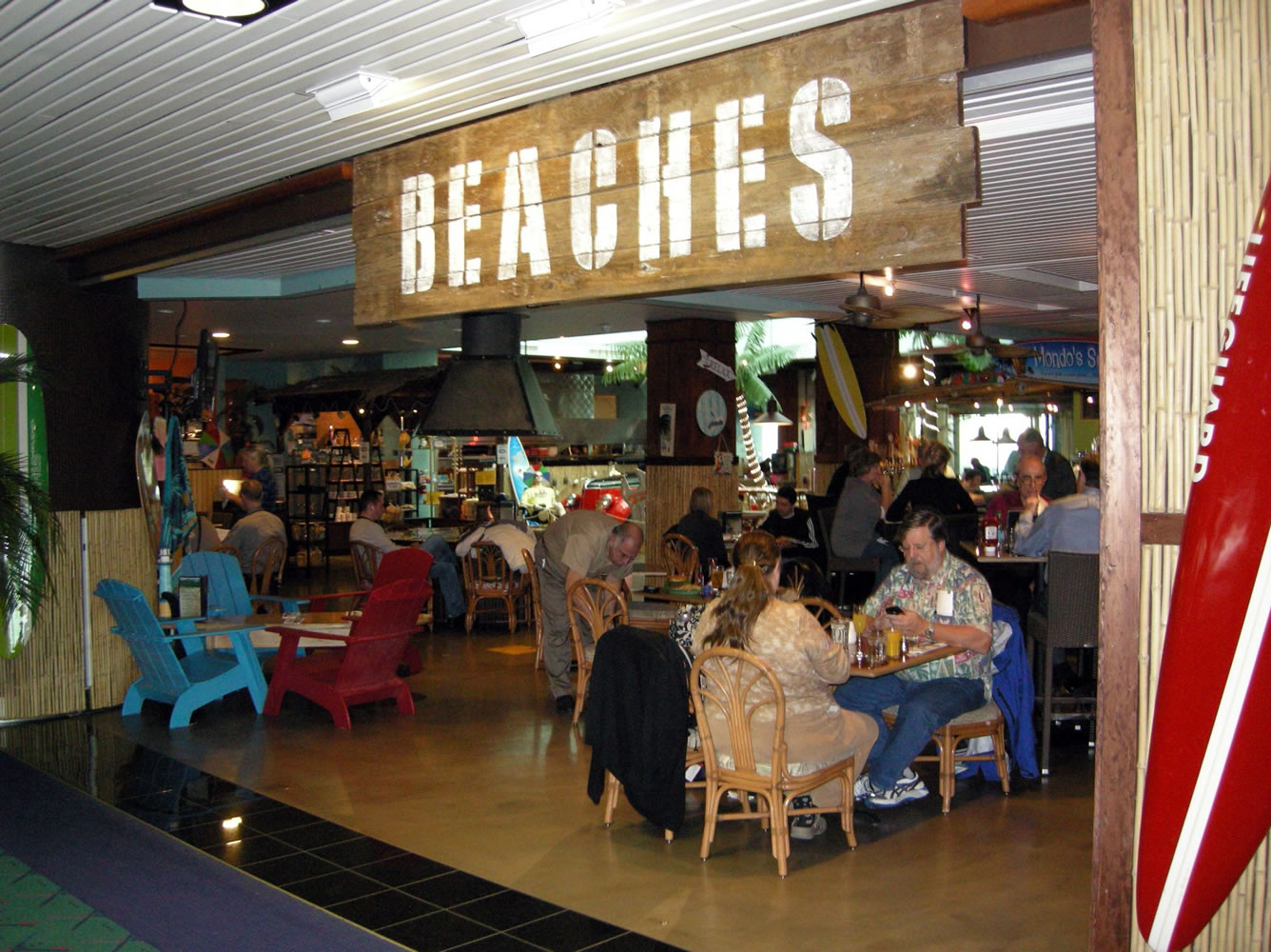 Two Vancouver-based service businesses, the Beaches Restaurant and The Barbers, are operating at Portland International Airport and learning the ebbs and flows of 24-hour travel schedules.