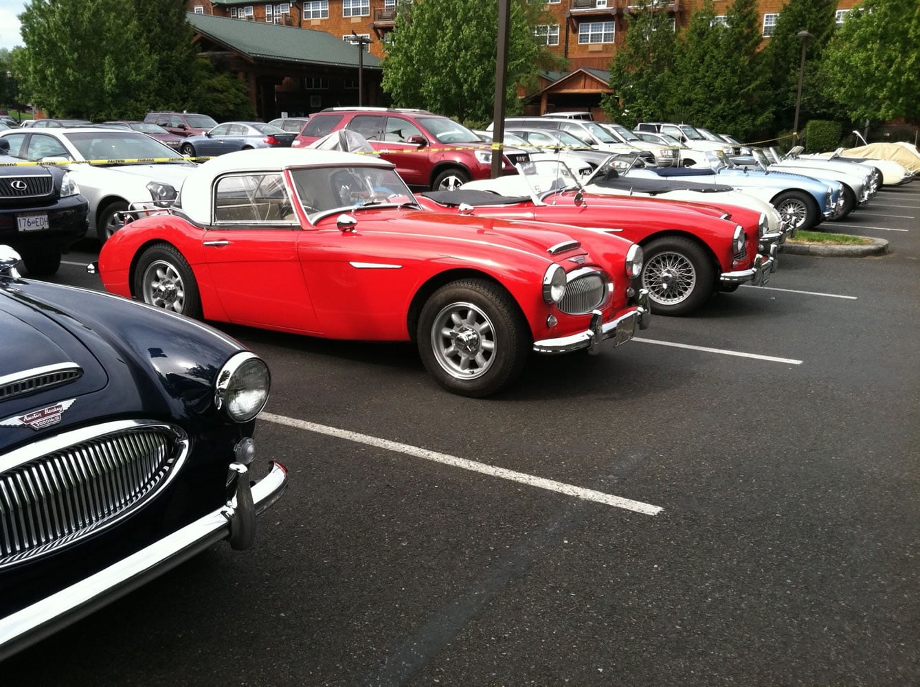 The Austin Healey Club of Oregon is meeting in Vancouver this week.