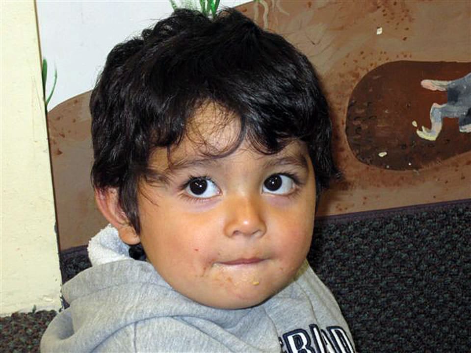 Male toddler found abandoned in a shed.