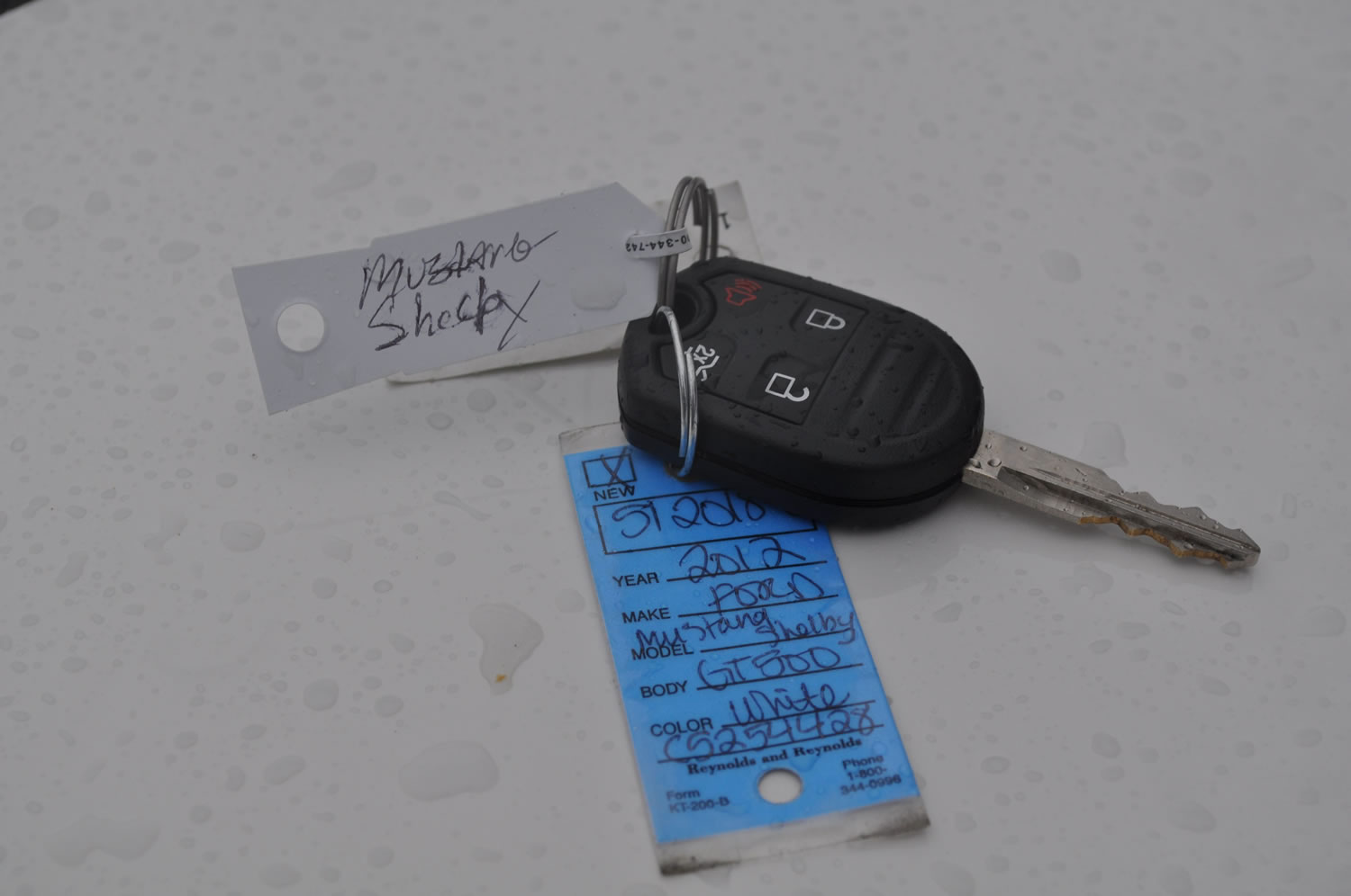 The keys to a 2012 Ford Shelby Mustang are among more than 200 sets of new car keys stolen from a Beaverton, Ore.