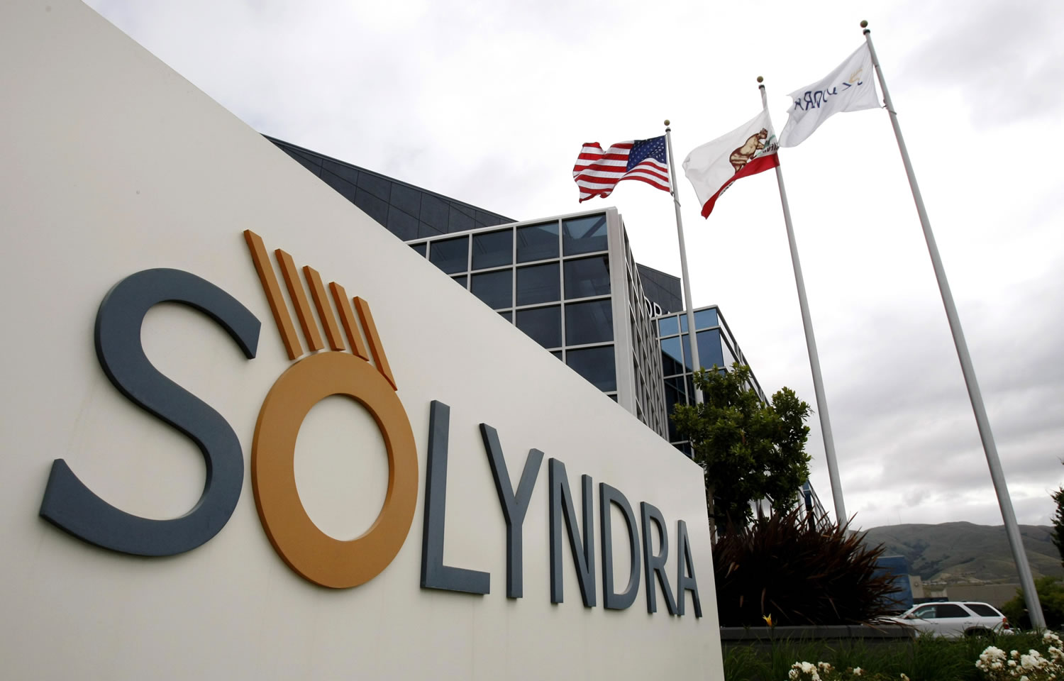 This photo shows the exterior of Solyndra Inc. in Fremont, Calif. The government could lose nearly $3 billion on Energy Department loans for green energy programs _ far less than the $10 billion Congress set aside for the high-risk program, according to an independent review.