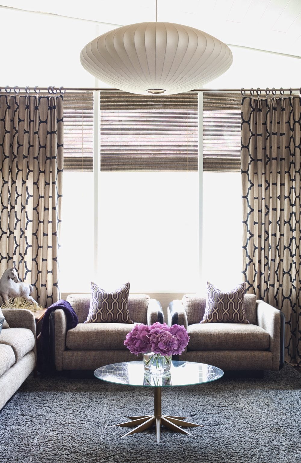 Interior designer Brian Patrick Flynn created this living room.
