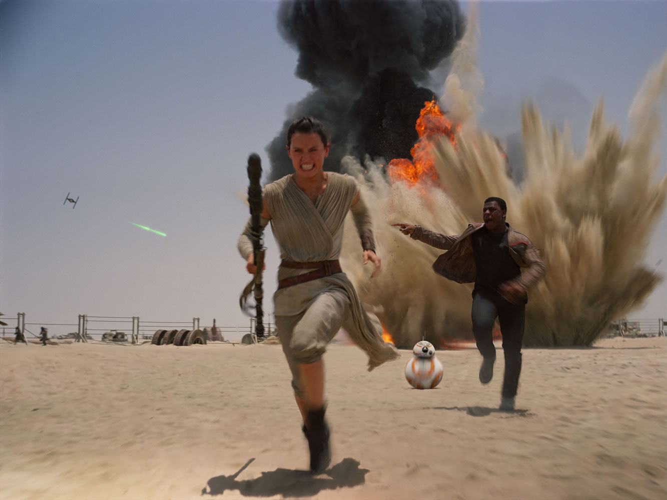 Daisy Ridley and John Boyega star in &quot;Star Wars: The Force Awakens.&quot; (Disney)