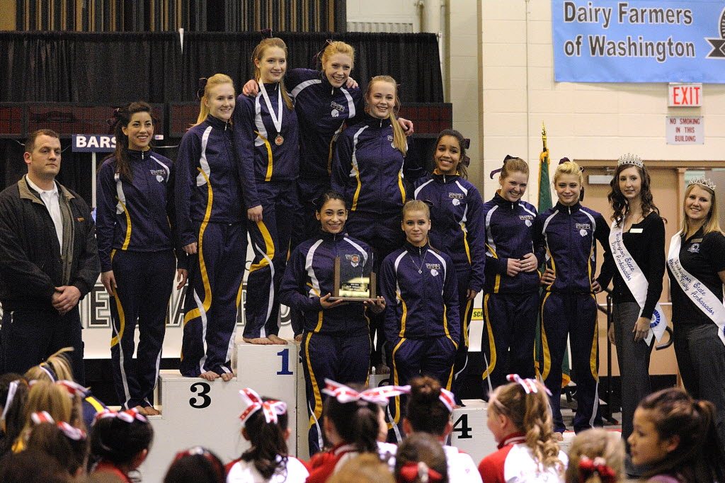 Chieftains soared and walked away with a second-place trophy at the Class 3A state gymnastics championships on Friday.