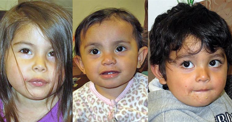 Portland police are trying to solve the mystery of two young children and an infant who were found abandoned in a shed.