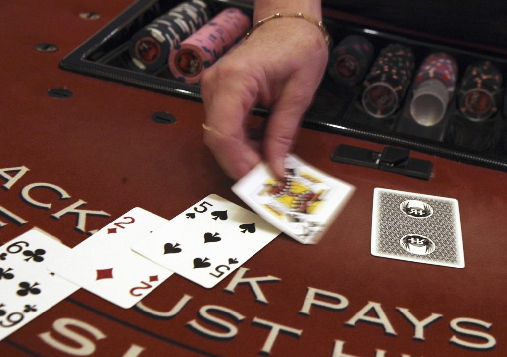Blackjack will be among the games offered at a new cardroom that opened recently at the Oaktree Restaurant in Woodland.