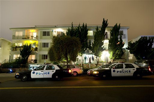 Police and FBI surround the apartment building in Santa Monica, Calif., where fugitive crime boss James &quot;Whitey&quot; Bulger and his longtime companion Catherine Greig were arrested, Wednesday evening, June 22, 2011. The two were arrested without incident, the FBI said. Bulger was the leader of the Winter Hill Gang when he fled in January 1995 after being tipped by a former Boston FBI agent that he was about to be indicted.
