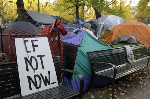 Occupy Portland protesters have been given a deadline to remove themselves from a downtown Portland park.