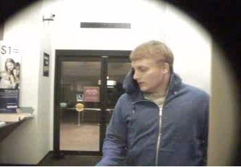 A burglary suspect was captured in this photo from US Bank in Hazel Dell.