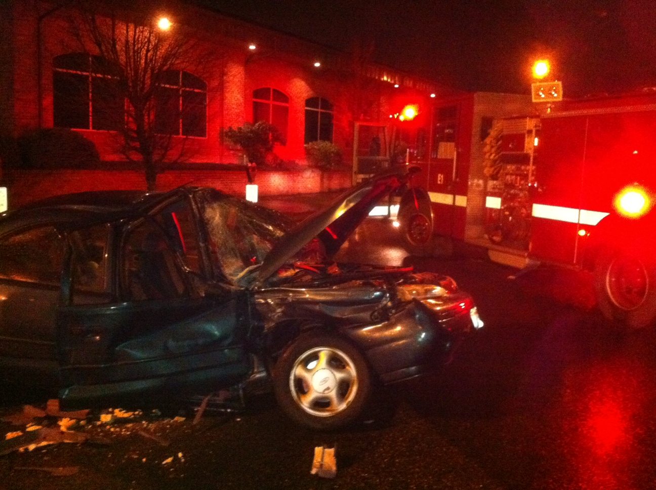 Police say alcohol may have been a factor in this accident on Washington Street in downtown Vancouver last January.
