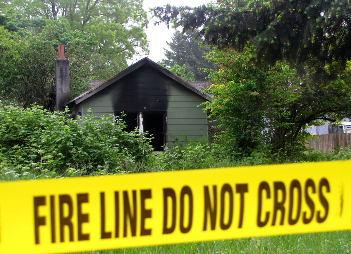 A fire burned through an abandoned home at 2413 Rossiter Lane in the Fourth Plain Village neighborhood early Thursday.