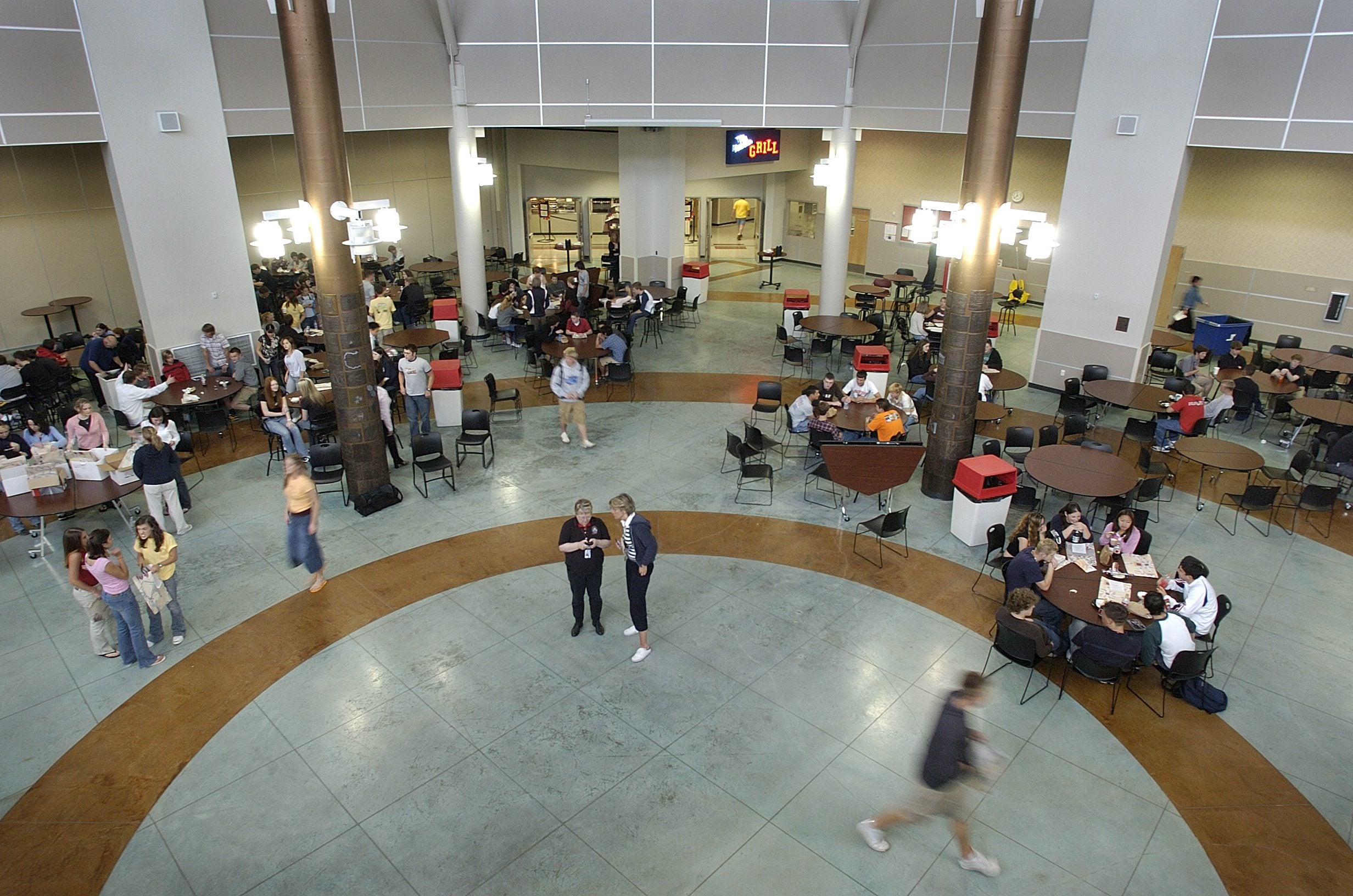 The commons area at Camas High School often is busy.