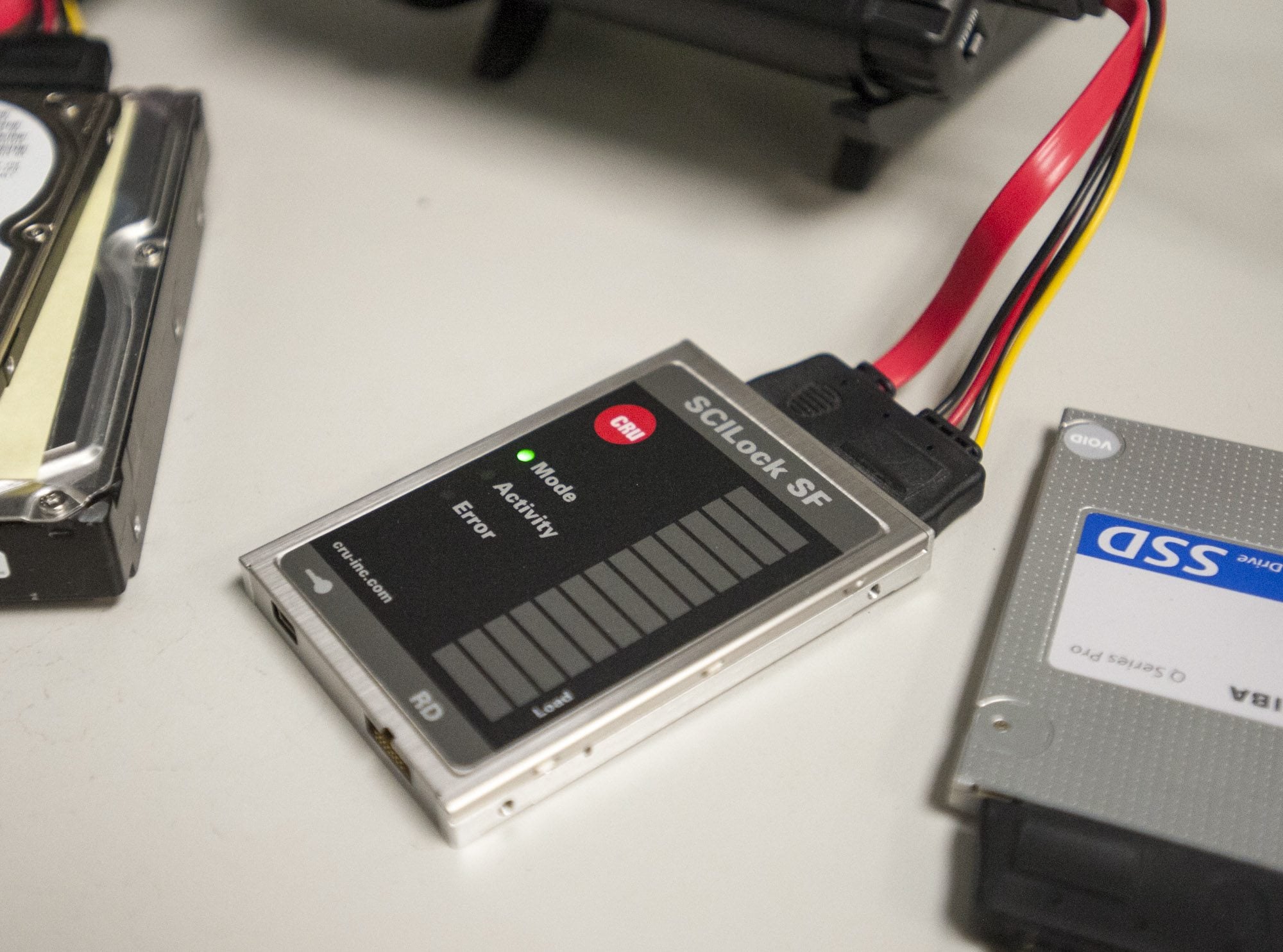 A new hard drive made by local tech company CRU Inc. went into wide release Monday. The SCILock Secure Drive uses hardware, rather than software, to keep data secure from hackers and malicious software.