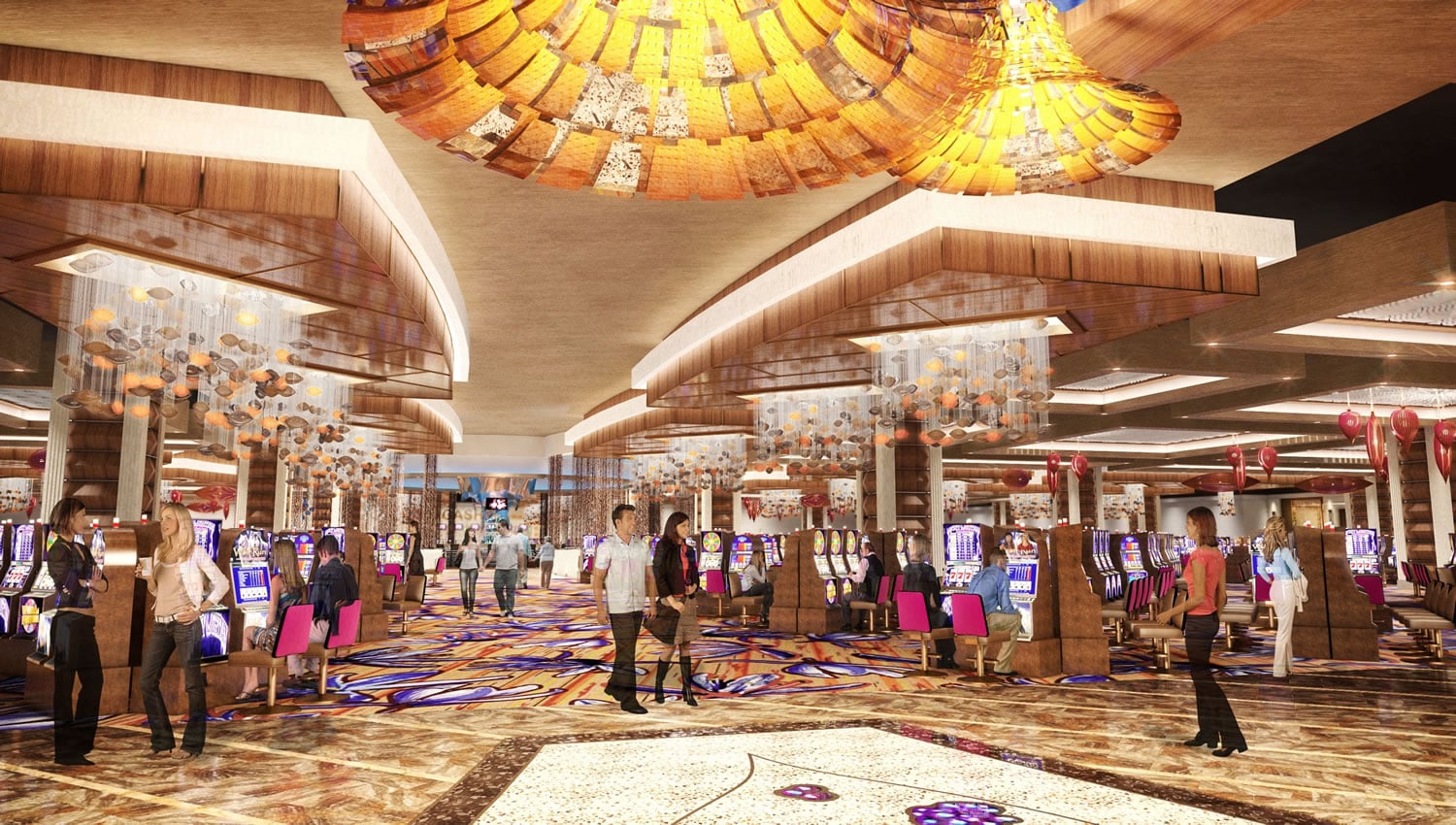 The Cowlitz casino shown in this artist&#039;s rendering will include a 100,000-square-foot gaming floor, meeting facilities and 15 different restaurants, bars and retail shops. It will feature 2,500 slots, 75 gaming tables, 60 high-limit slots and five high-limit tables.