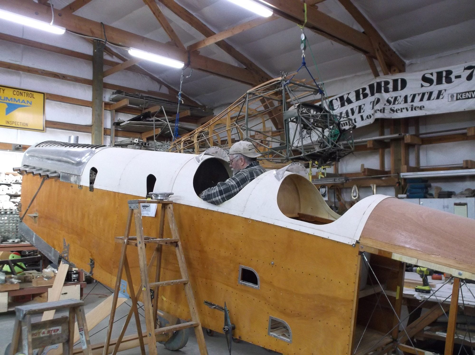 Restoration continues on the DH-4 Liberty that will be displayed at Pearson Air Museum.