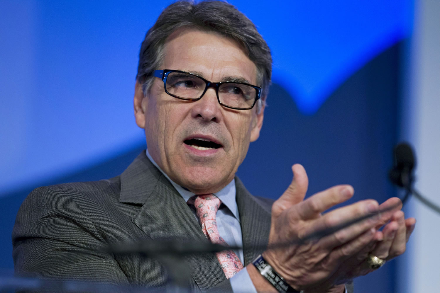Former Texas Gov. Rick Perry speaks at an event in Washington. On Wednesday, Texas&#039; highest criminal court tossed the second and final felony charge against Perry, likely ending a case the Republican says helped sink his short-lived 2016 presidential bid.