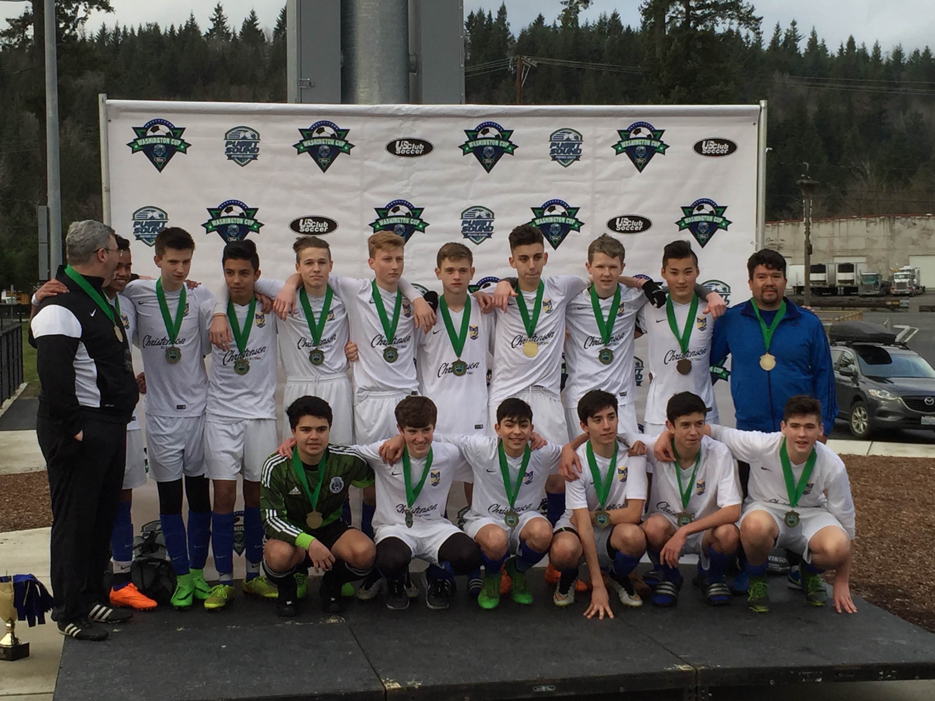 FC Salmon Creek Juventus boys under-15 finished second in the Gold Division of the Washington Cup youth soccer tournament.