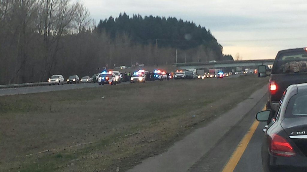 A high speed chase that started in Oregon ended with three suspects in a Gresham, Ore., murder in custody near Kalama.