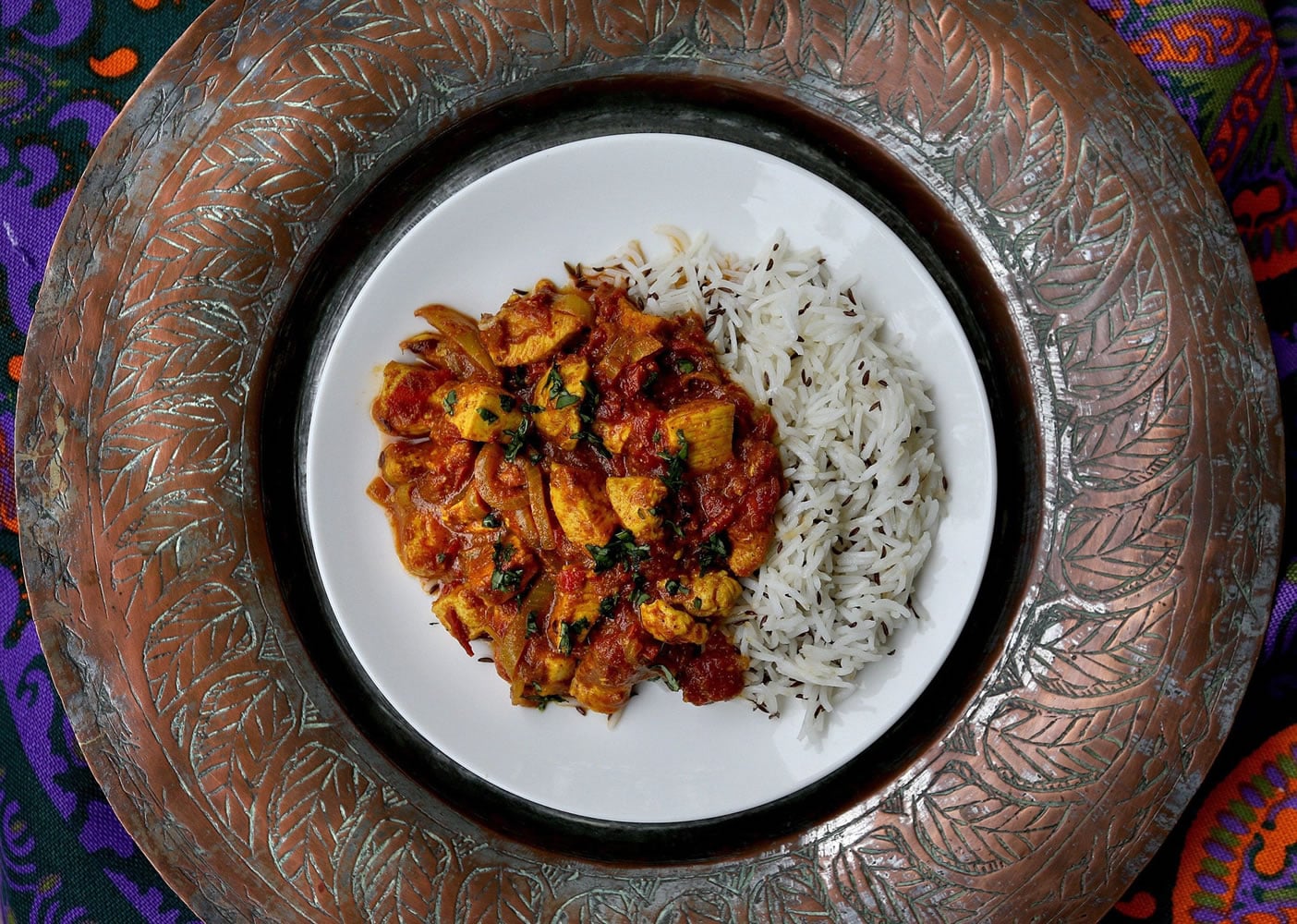 Chicken Tikka Masala with a side of Caraway Rice (Patrick Farrell/Miami Herald)