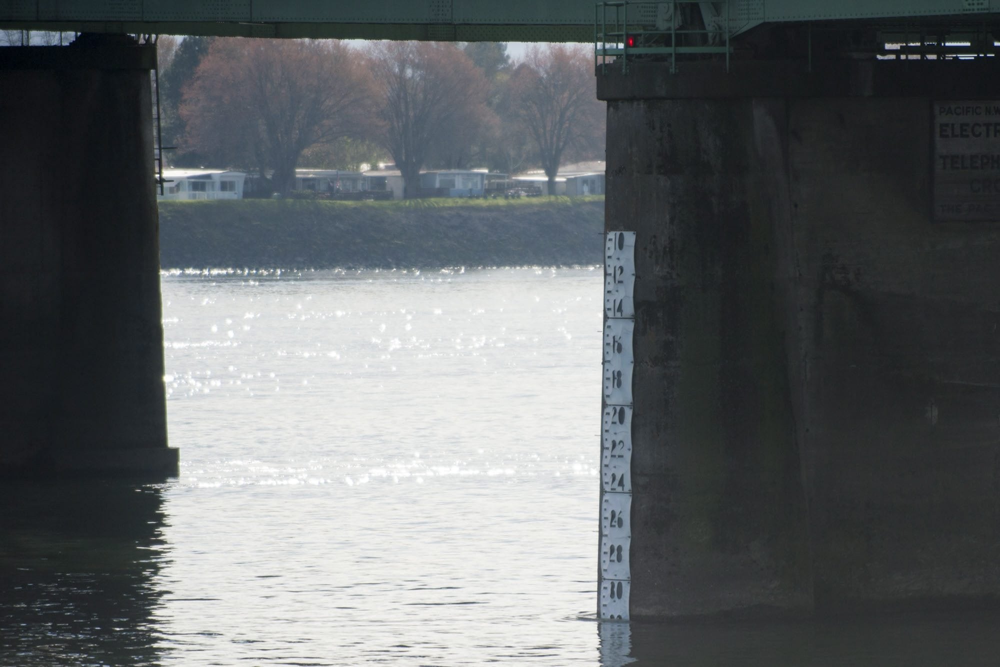 The Columbia River flows beneath the Interstate 5 Bridge  in Vancouver in March 2015. Climate change will likely have an effect on the Columbia River Basin.