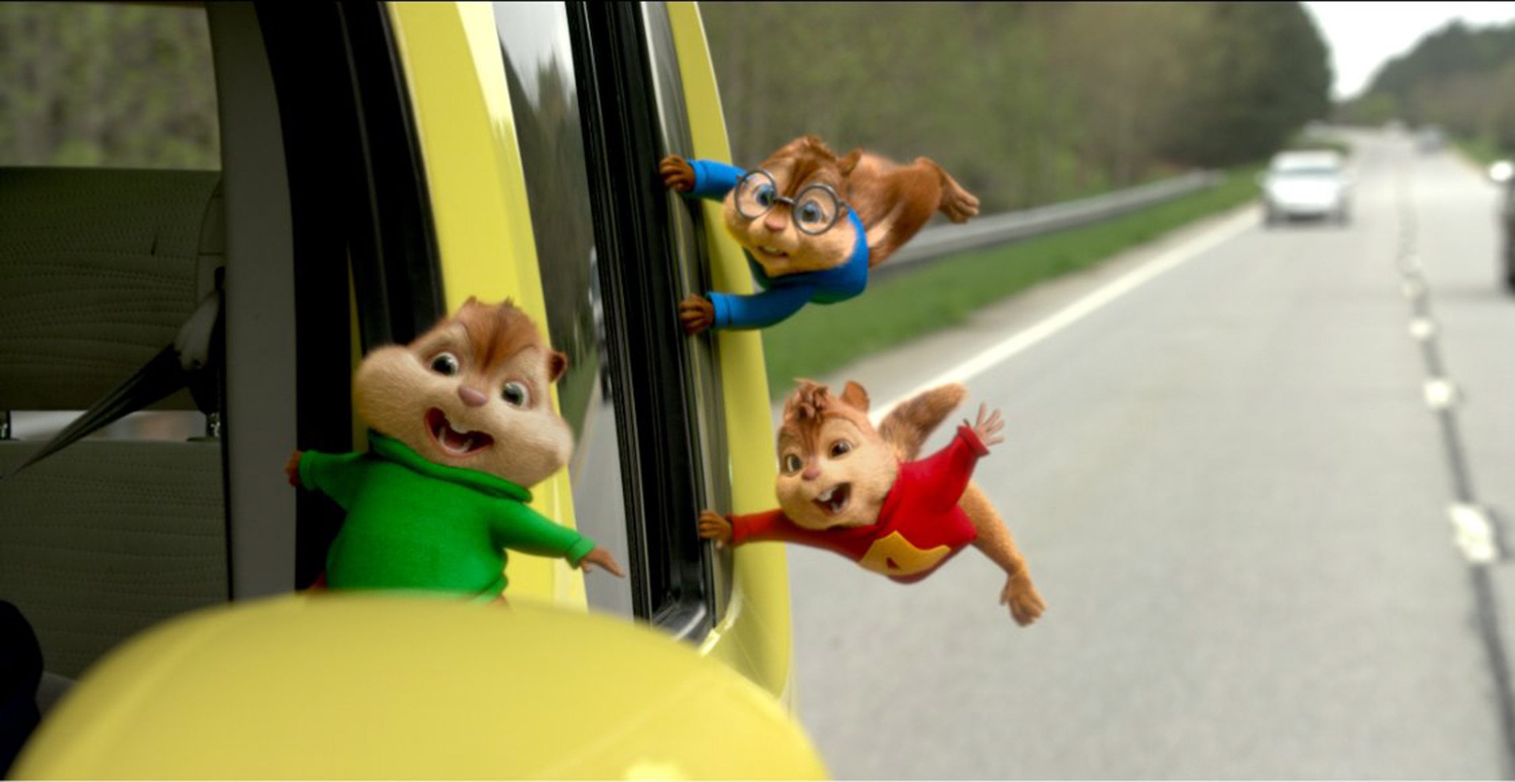Theodore, Alvin and Simon go on a wild &quot;road chip&quot; in &quot;Alvin and the Chipmunks: The Road Chip.&quot; (Twentieth Century Fox files)