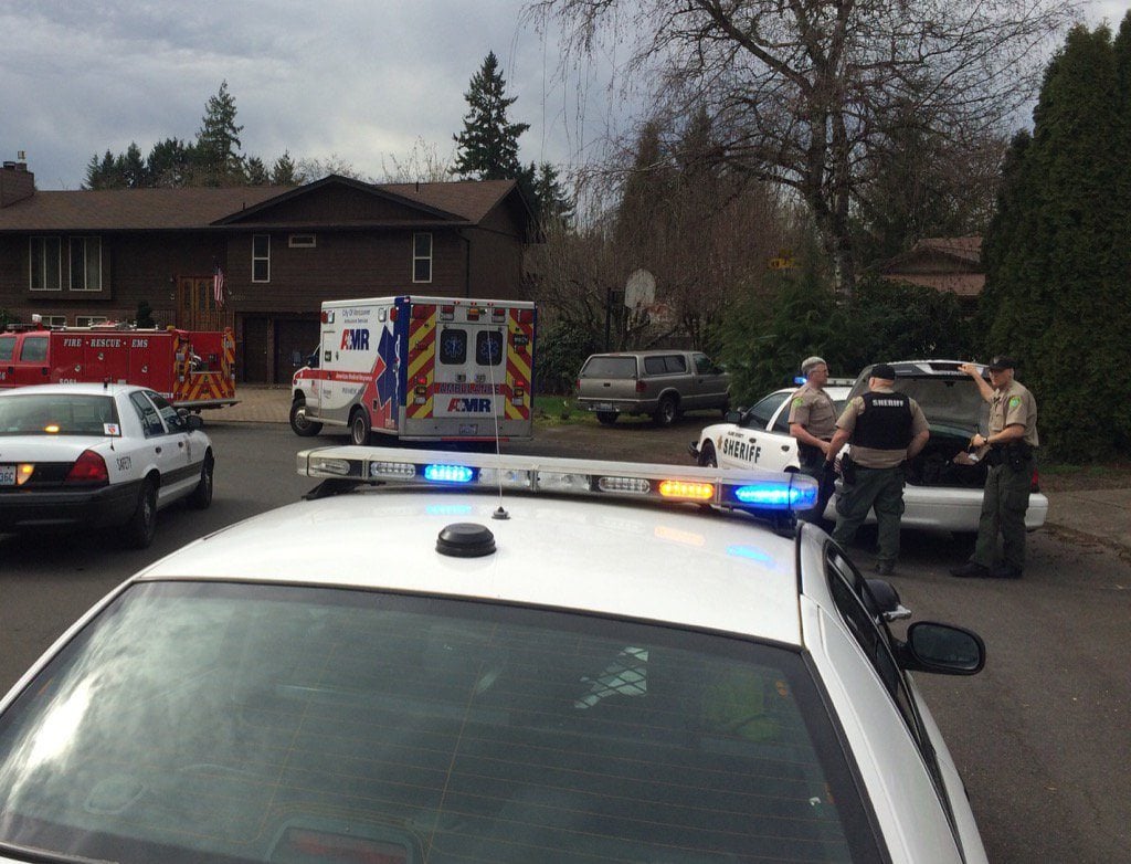 Deputies shocked with a Taser and detained a homeless man in a nearby neighborhood after the man followed a student into Columbia River High School Wednesday afternoon.