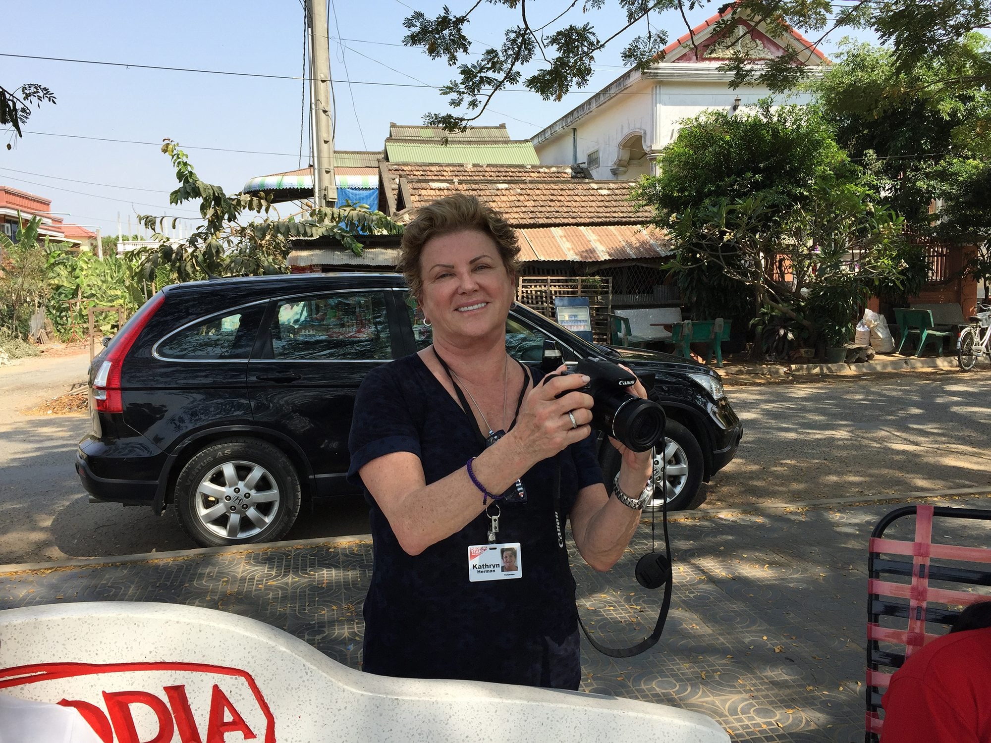 Kathy Herman of Vancouver was one of five women to travel to Phnom Penh, Cambodia, with Medical Teams International as part of organization&#039;s Healthy Women, Health World initiative.